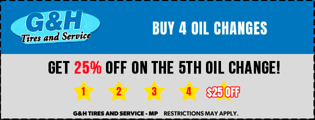 Buy 4 Oil Changes, Get the 5th Free!
